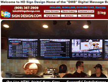 Tablet Screenshot of hdsigndesign.com